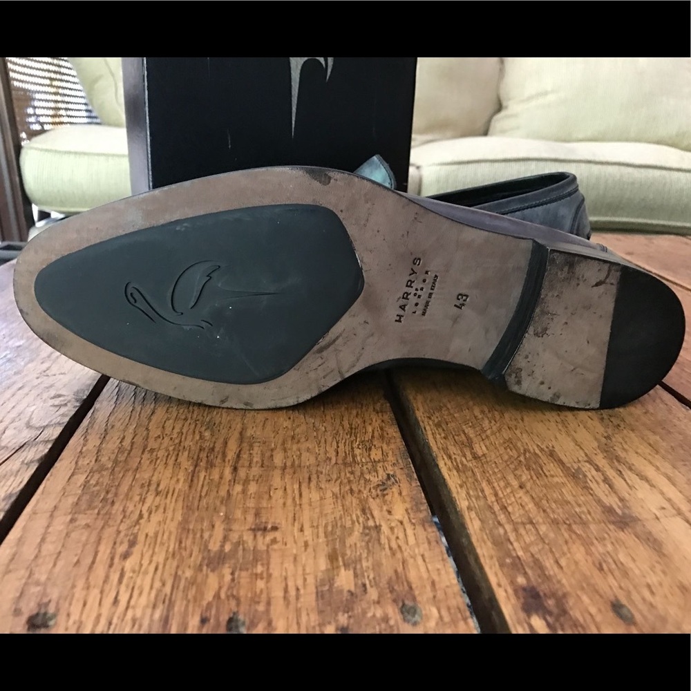 SOLD! HARRYs of London Men’s Dark Gary Loafer 10 - Picture 3 of 5